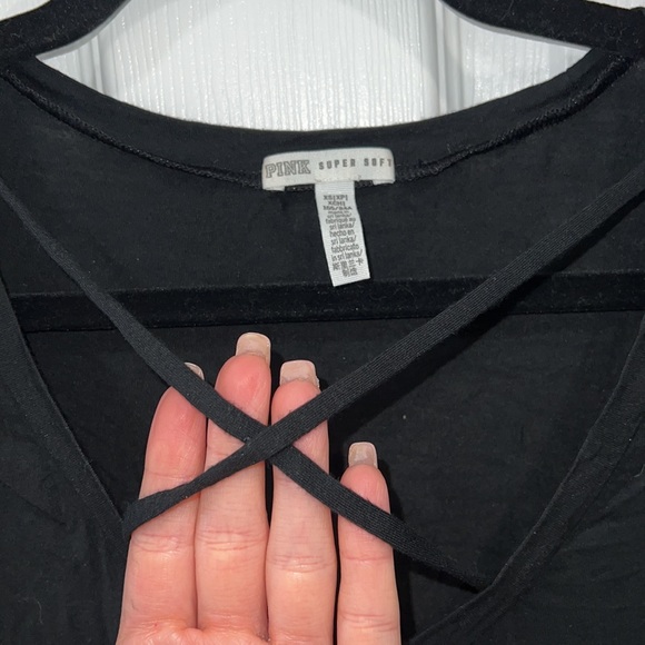 PINK super soft long sleeve comfy shirt Womens XS - Picture 2 of 3